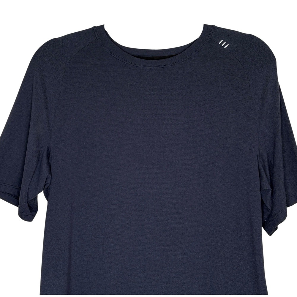 Lululemon Drysense Mesh Crewneck T Shirt M Training Workout Short Sl Stretchy - Picture 3 of 7